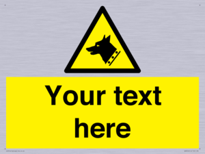 Custom Warning: Guard dog